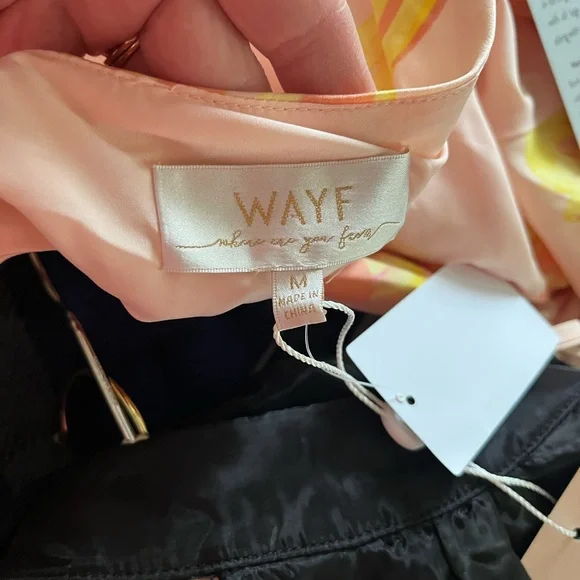 New! WAYF Nordstrom Lolita Cowl Neck Satin Gown Size Women’s medium - Picture 13 of 13